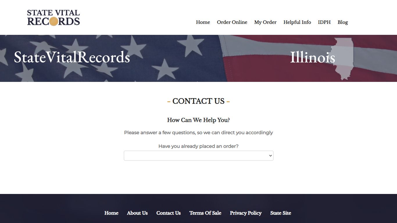 State Vital Records | Contact Us